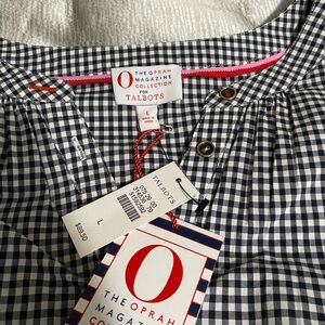 Talbots Black and White Gingham women’s  Shirt